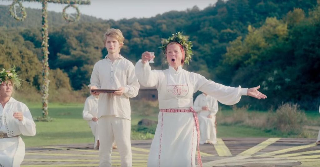A scene from Midsommar