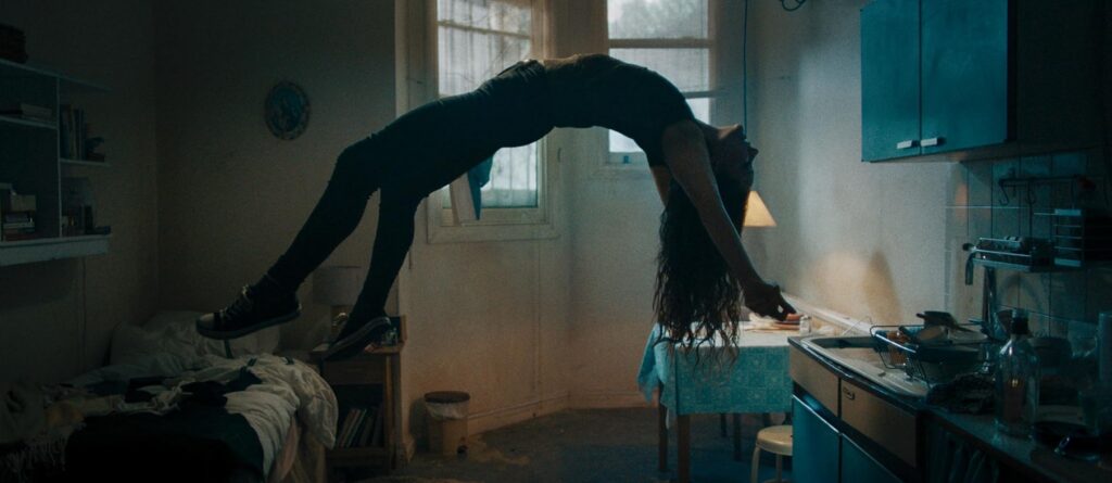 A screenshot from British psychological horror movie Saint Maud (2019)