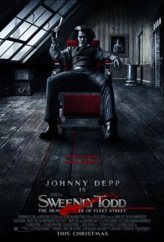 Sweeney Todd: The Demon Barber of Fleet Street (2007) Horror Movie Review