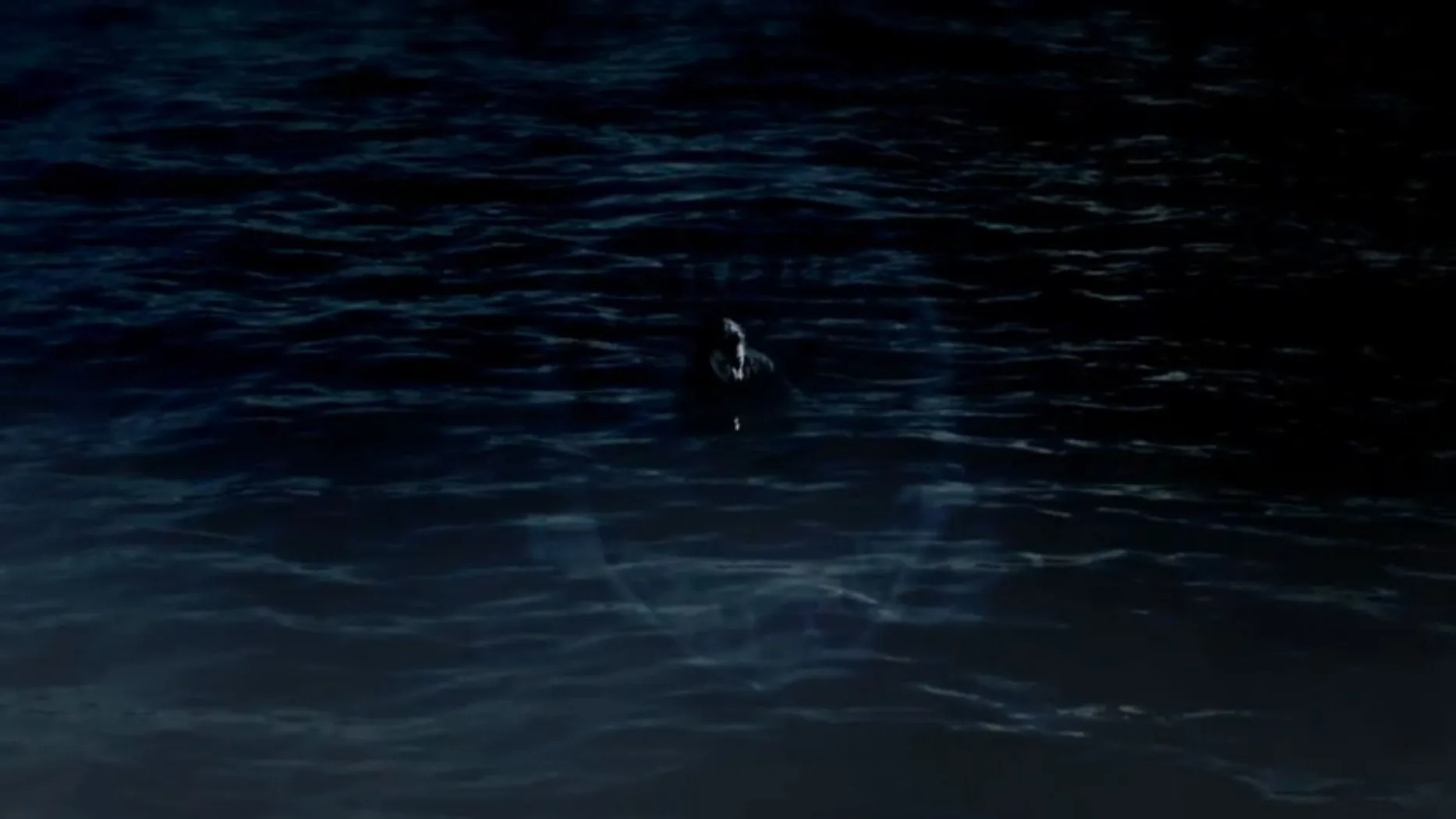 Screenshot from shark themed horror movie From The Depths (2020)