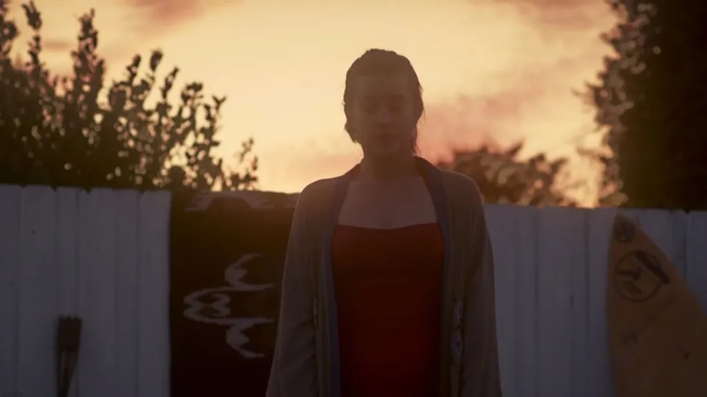 A screenshot from shark themed horror movie From the Depths (2020)