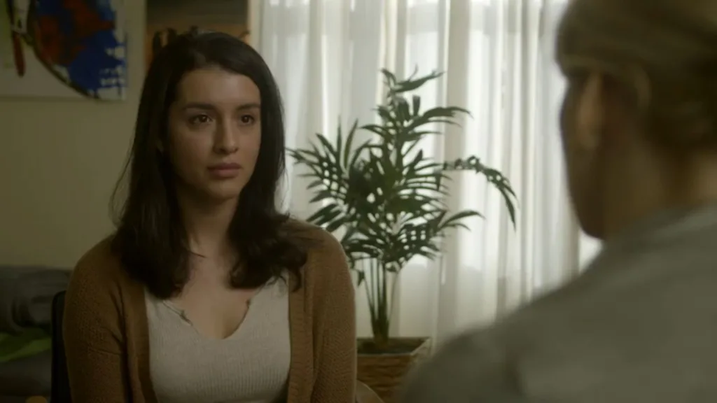 A screenshot from shark themed horror movie From the Depths (2020)