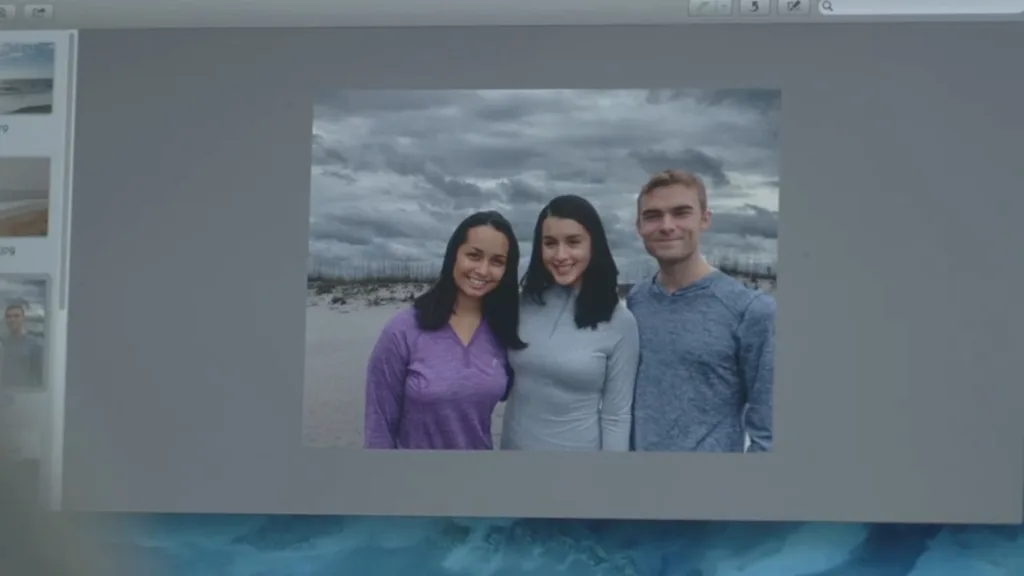 A screenshot from shark themed horror movie From the Depths (2020)