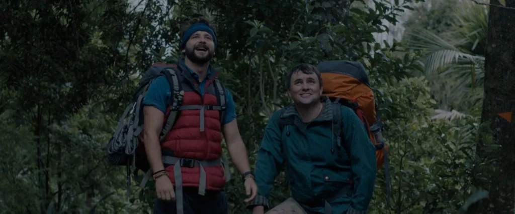 A screenshot from horror thriller movie Loop Track (2023)