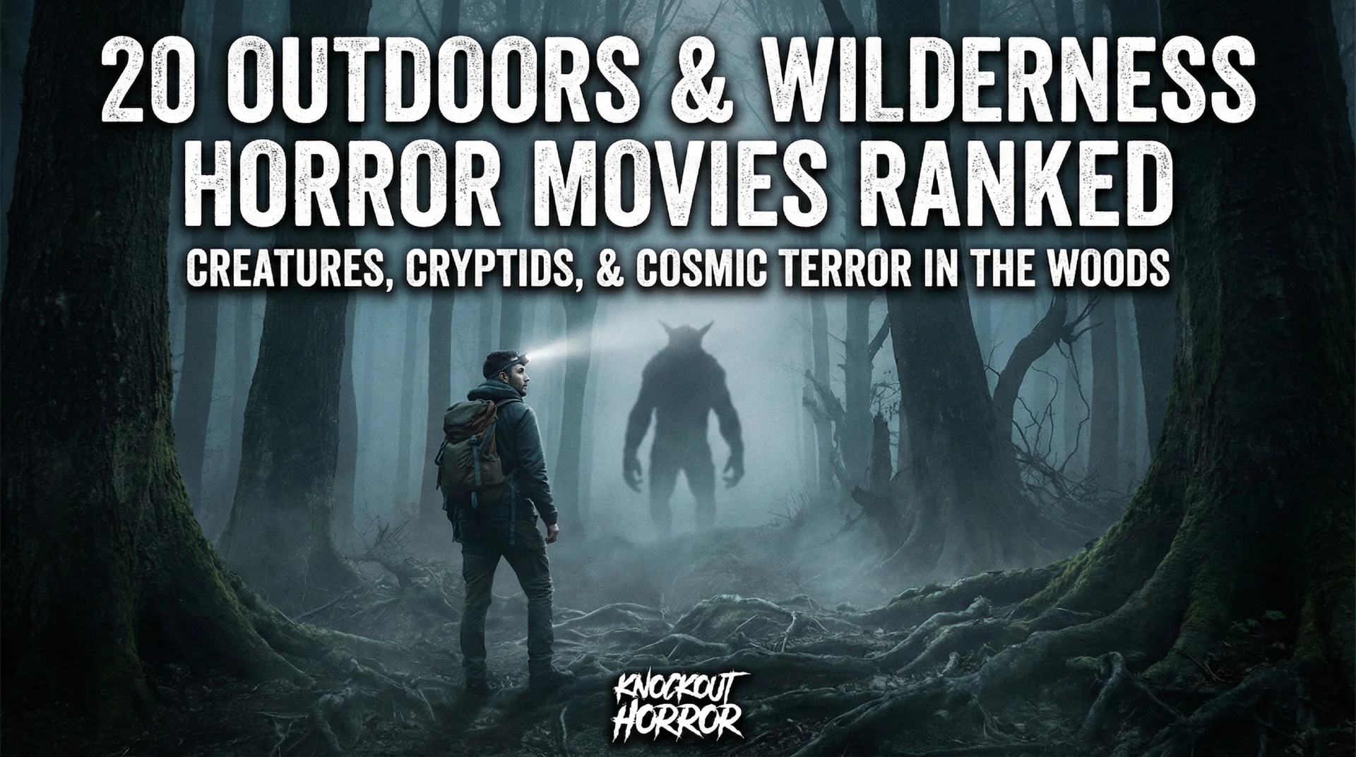 Heading into the woods? We rank 20 of the best Outdoors & Wilderness Horror Movies featuring creature features, aliens, and cryptids. Updated for 2025!