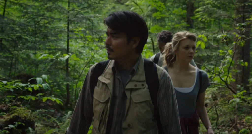 A screenshot from backpacking horror movie The Forest (2016)