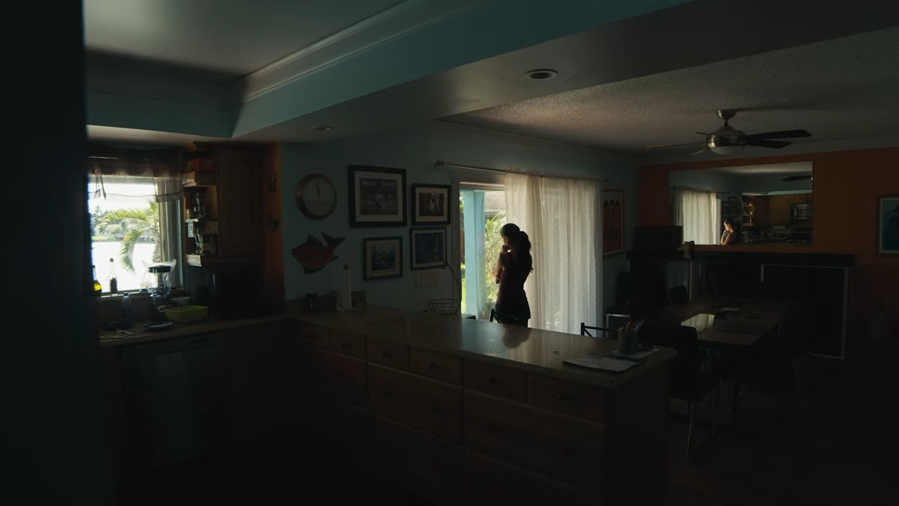 A screenshot from the horror movie The Welder (2021)