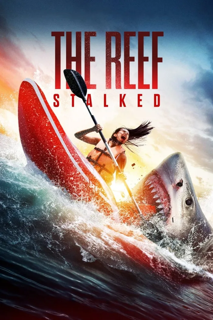 Cover from shark themed horror movie The Reef: Stalked (2022)