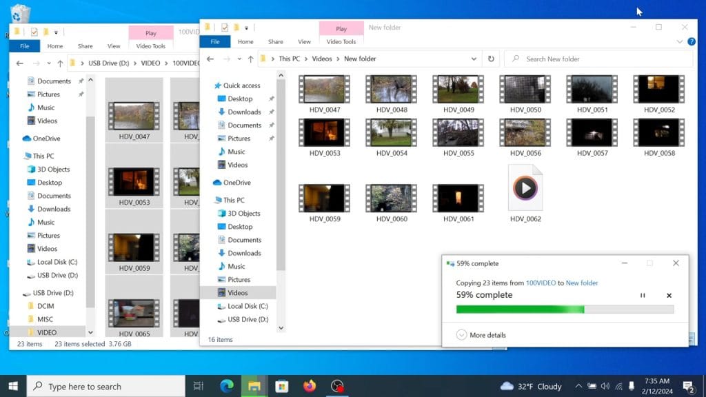 Screenshot from horror movie New Folder (2024)