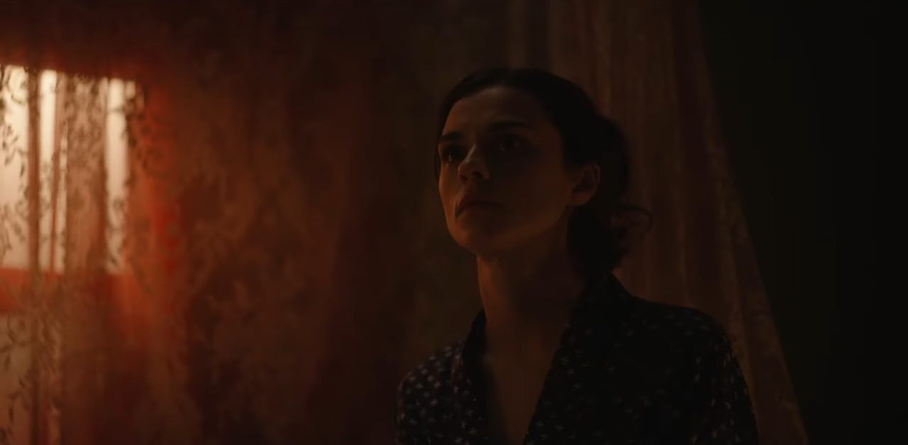 Screenshot from Tubi horror movie Deadbolt (2024)