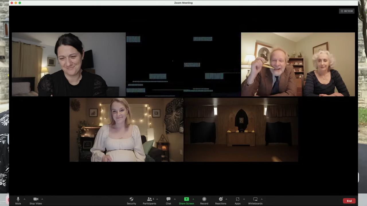 Screenshot from Found Footage horror movie Invited (2024)