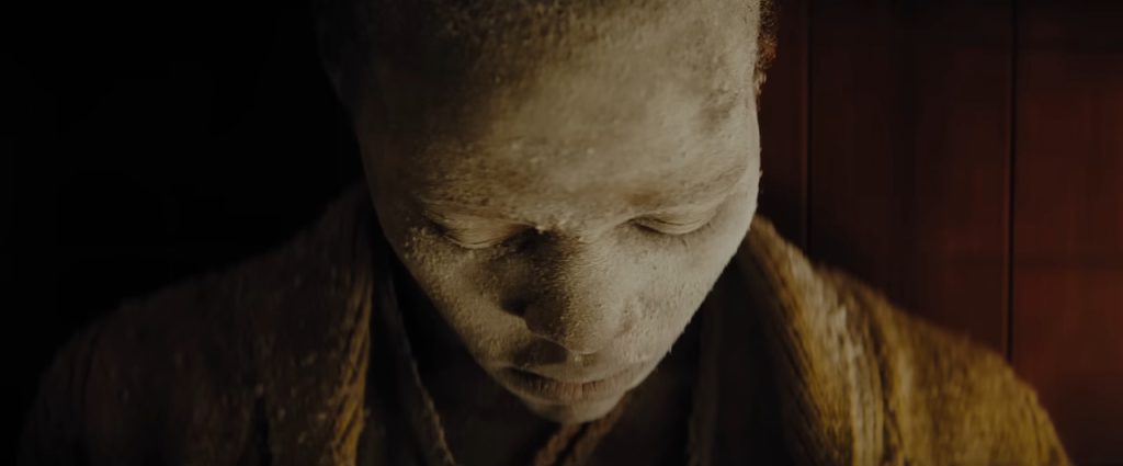 Screenshot from horror movie prequel A Quiet Place: Day One (2024)