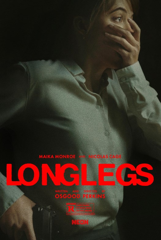 Cover from crime horror movie Longlegs (2024)
