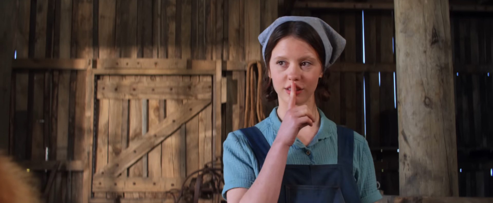 A screenshot from Ti West's horror prequel Pearl (2022)