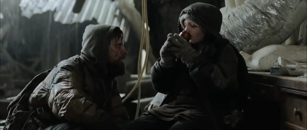 Screenshot from horror movie The Road