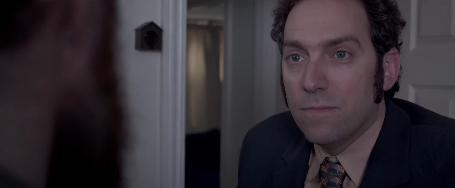 Screenshot from Irish horror movie Caveat (2020)