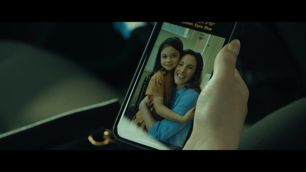 A screenshot from thriller movie Amber Alert (2024)
