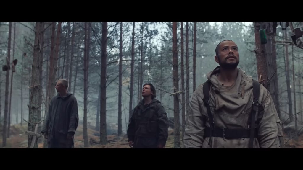 Screenshot from Shudder horror movie Azrael (2024)