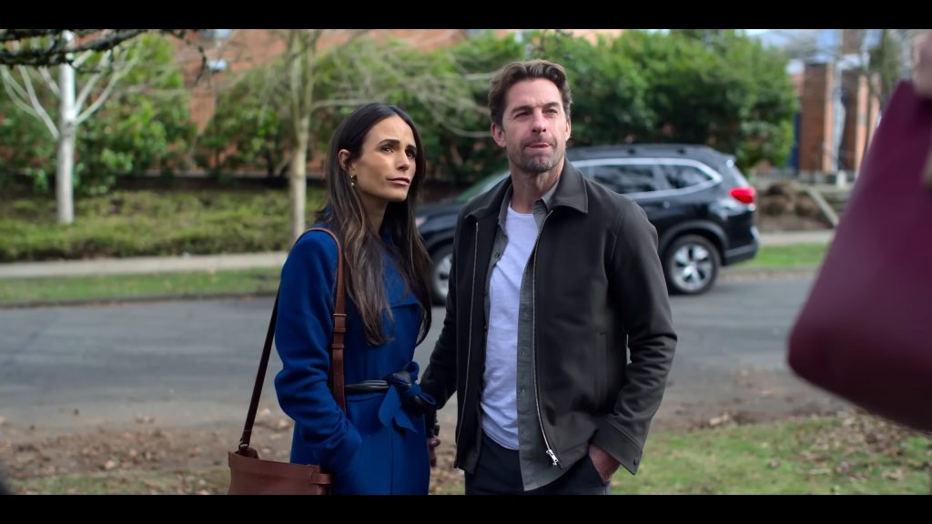 A screenshot from thriller movie Cellar Door (2024)