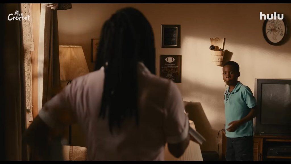 A screenshot from horror movie Mr Crocket (2024)