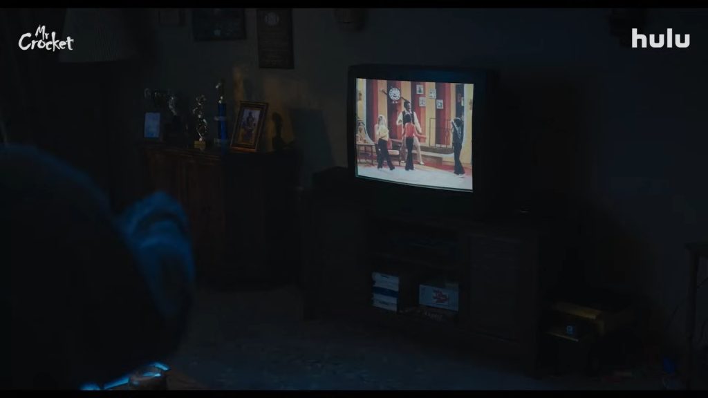 A screenshot from horror movie Mr Crocket (2024)