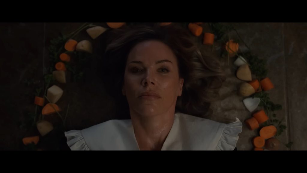 A screenshot from Eli Roth's horror slasher Thanksgiving (2023)