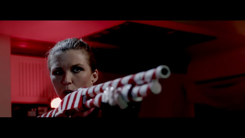 A screenshot from horror parody The Mean One (2022)