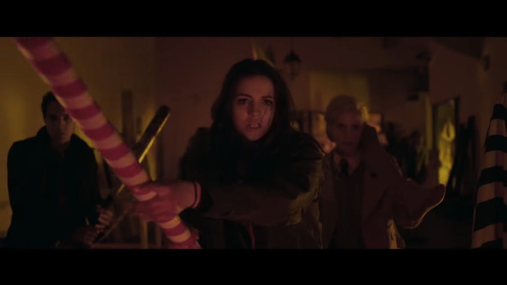 A screenshot from Christmas Zombie movie Anna and the Apocalypse (2017)
