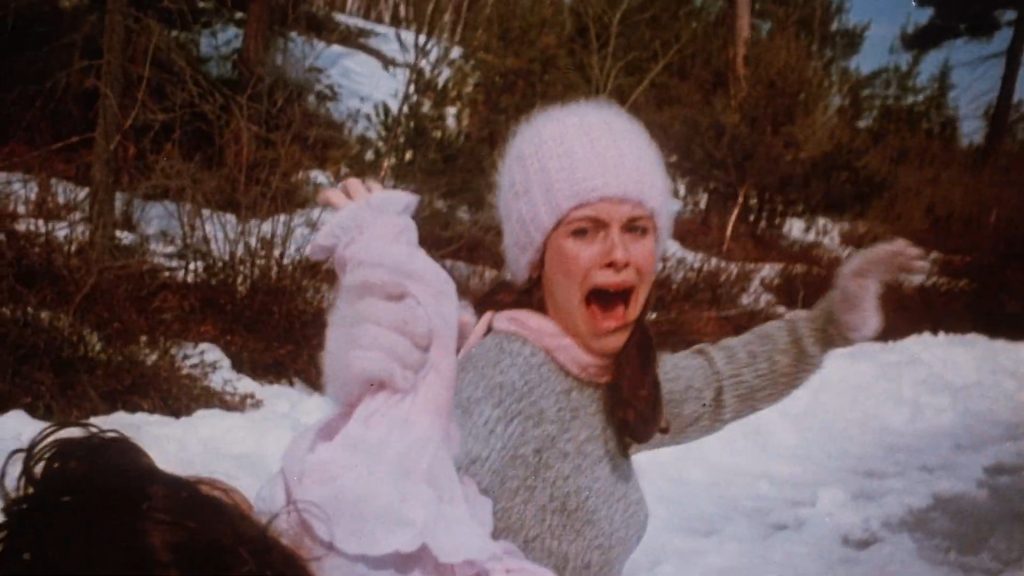 A screenshot from slasher movie Curtains (1983)