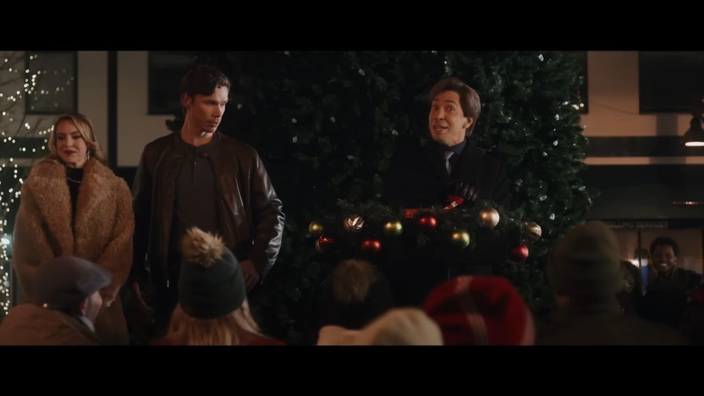 A screenshot from Shudder Original Christmas horror It's a Wonderful Knife (2023)