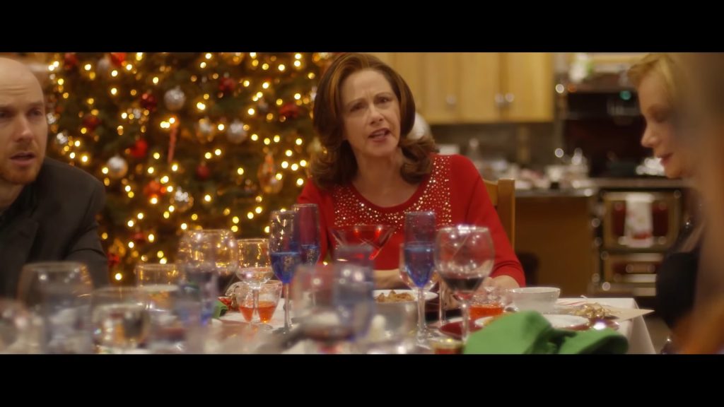 A screenshot from Christmas horror movie Secret Santa (2018)