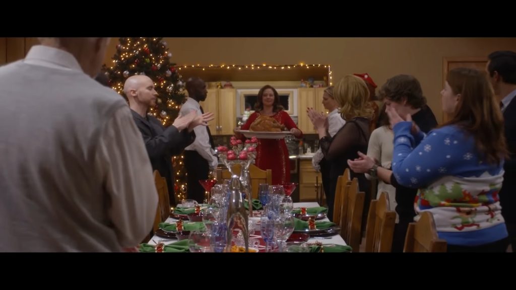A screenshot from Christmas horror movie Secret Santa (2018)