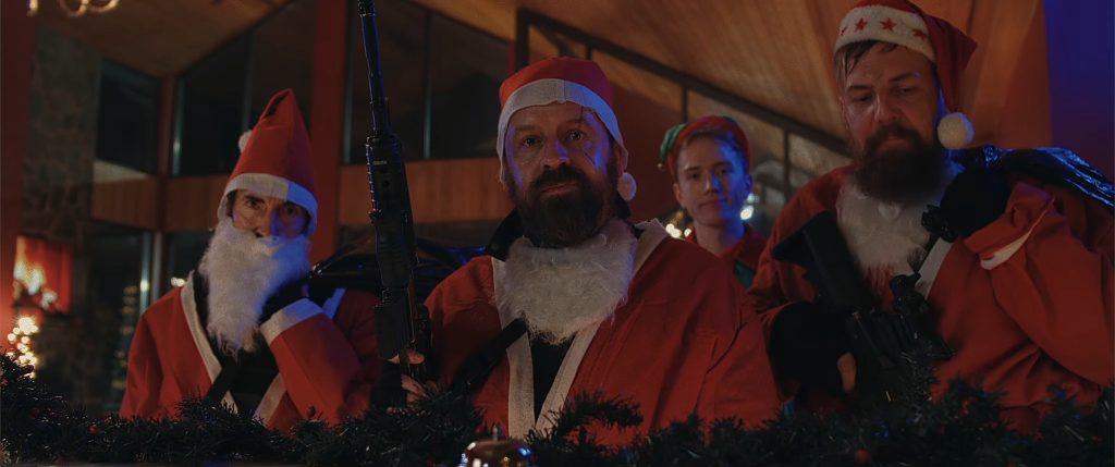 A screenshot from Christmas horror movie Silent Bite (2024)