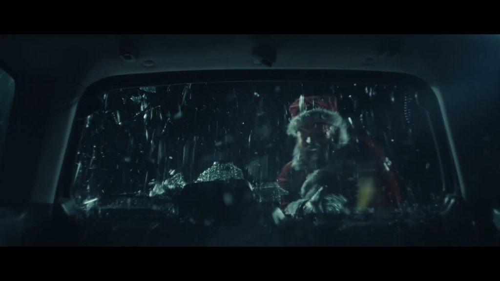 A screenshot from Xmas horror movie The Nights Before Christmas (2019)