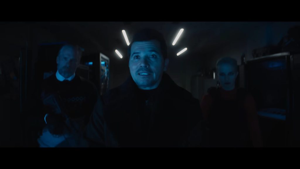 A screenshot from Christmas Action Thriller Violent Night (2022)