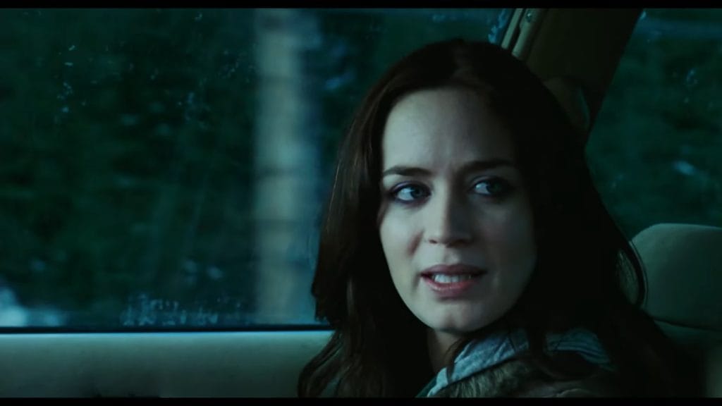 A screenshot from supernatural Christmas horror movie Wind Chill (2007)