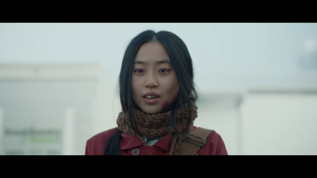 A screenshot from Shudder body horror movie Grafted (2024)