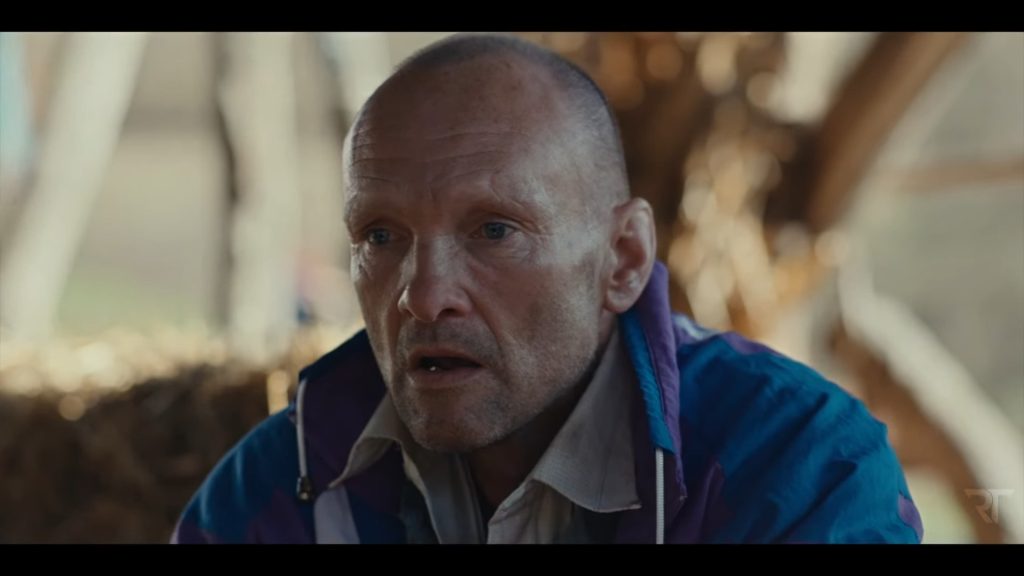A screenshot from horror movie Mudbrick (2023)