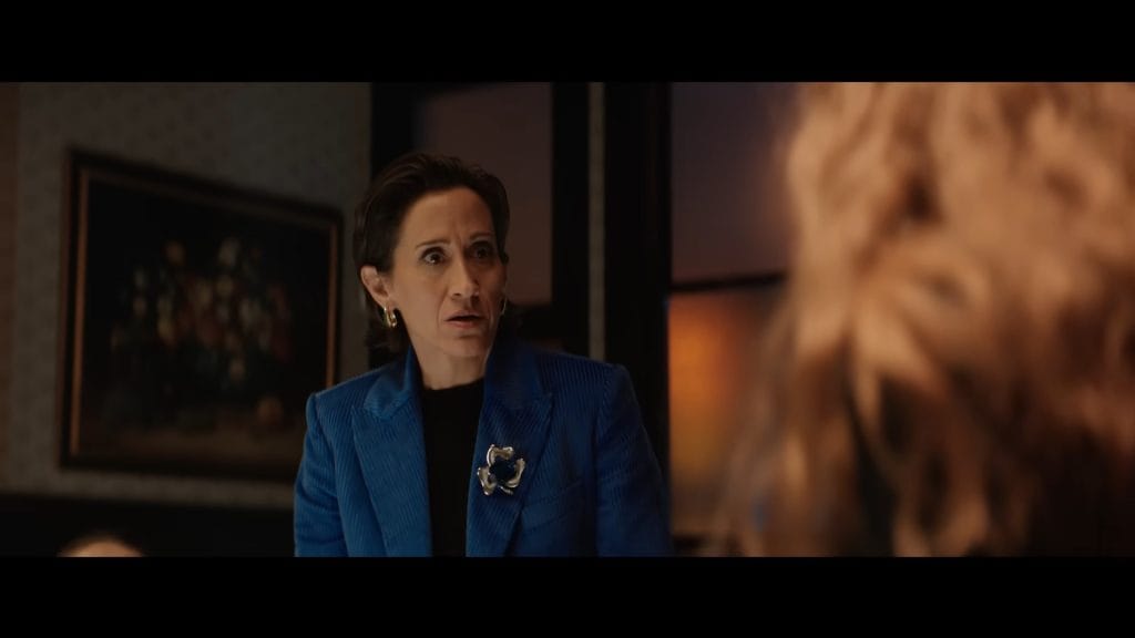 A screenshot from comedy horror Nightbitch (2024)