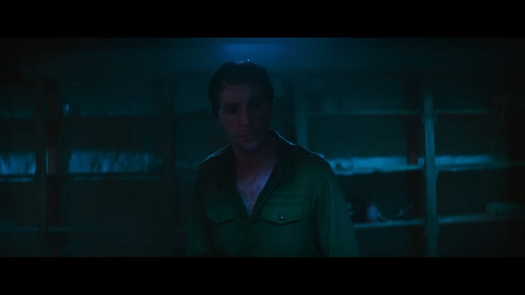 A screenshot from horror movie Wolf Man (2025)