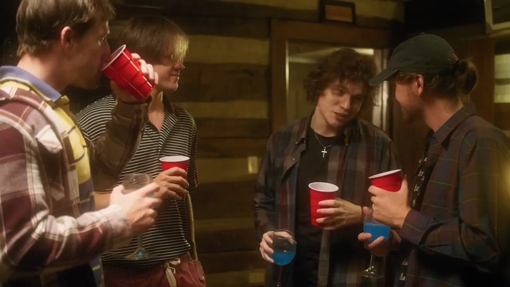 A screenshot from revenge horror movie Bystanders (2025)