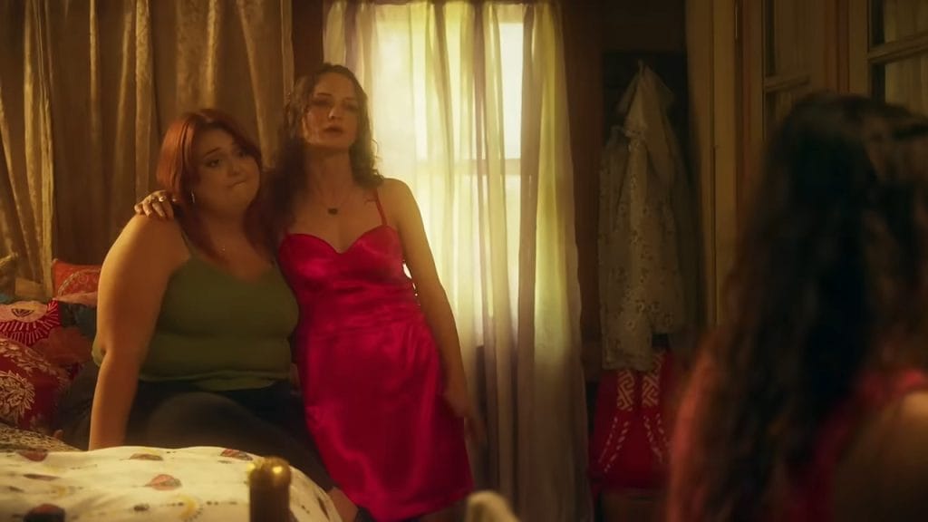 A screenshot from revenge horror movie Bystanders (2025)