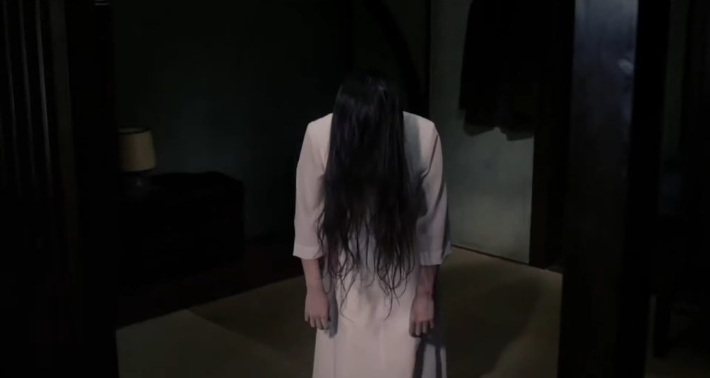 A screenshot from Japanese Horror Movie Ringu.