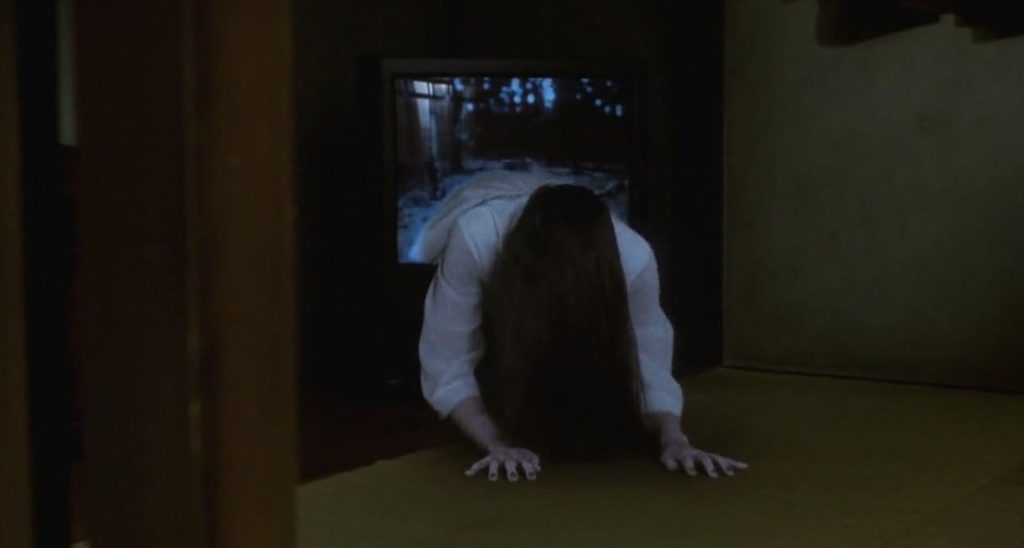 A screenshot from Japanese Horror Movie Ringu.