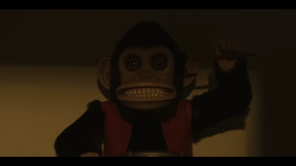 A screenshot from comedy horror movie The Monkey (2025)
