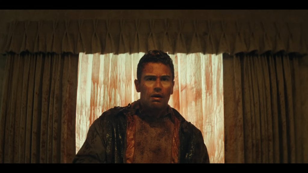 A screenshot from comedy horror movie The Monkey (2025)