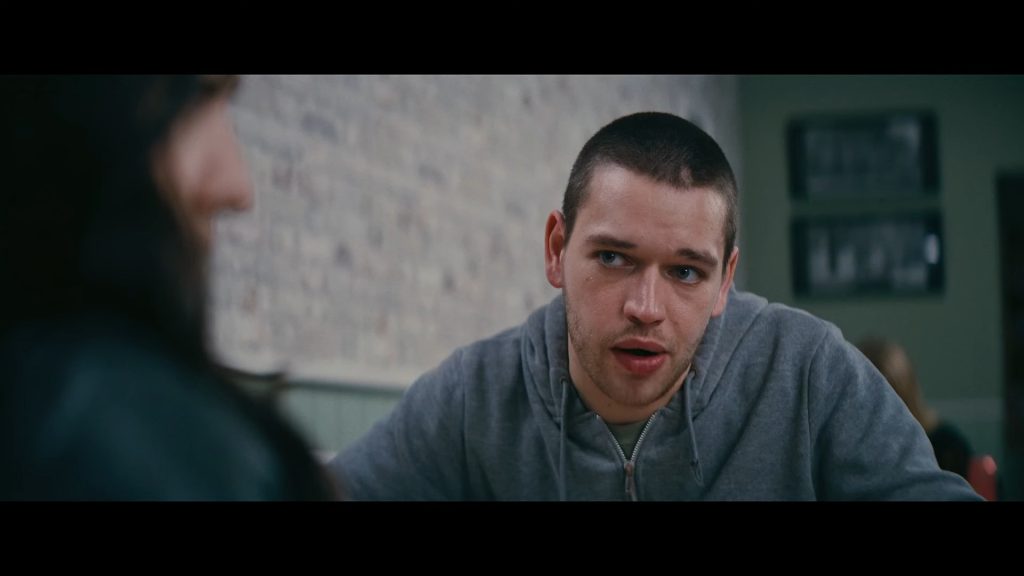 A screenshot from romantic horror comedy Drained (2025)