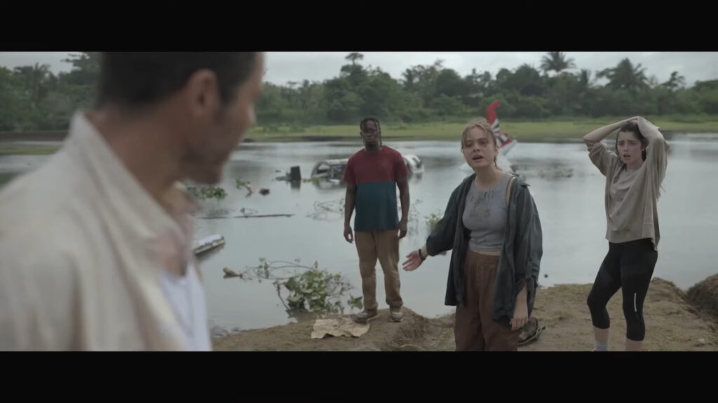 A screenshot from alligator horror movie The Bayou (2025)