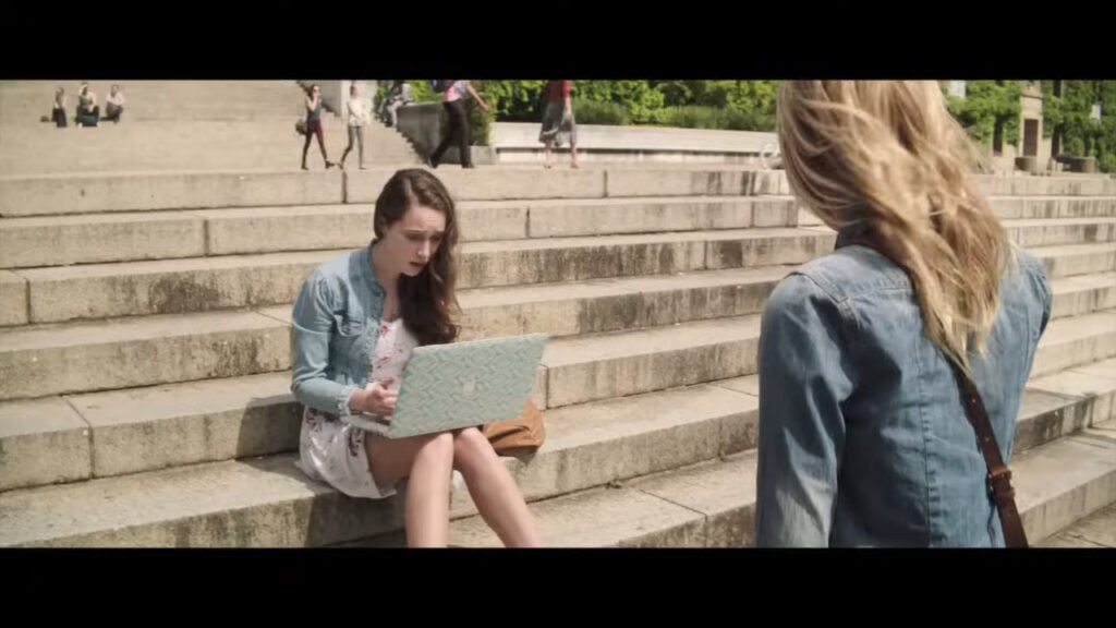 A screenshot from horror movie Friend Request (2016)