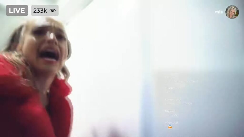 A screenshot from influencer themed found footage horror movie Livestream (2025)